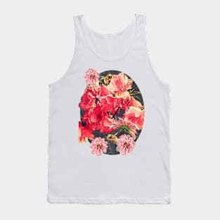 Vintage Flowers with Bees Tank Top